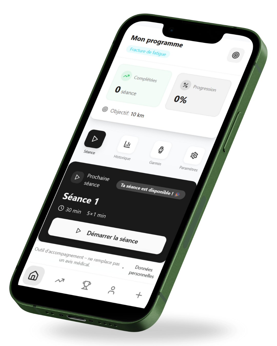 Aperçu application BackOn
